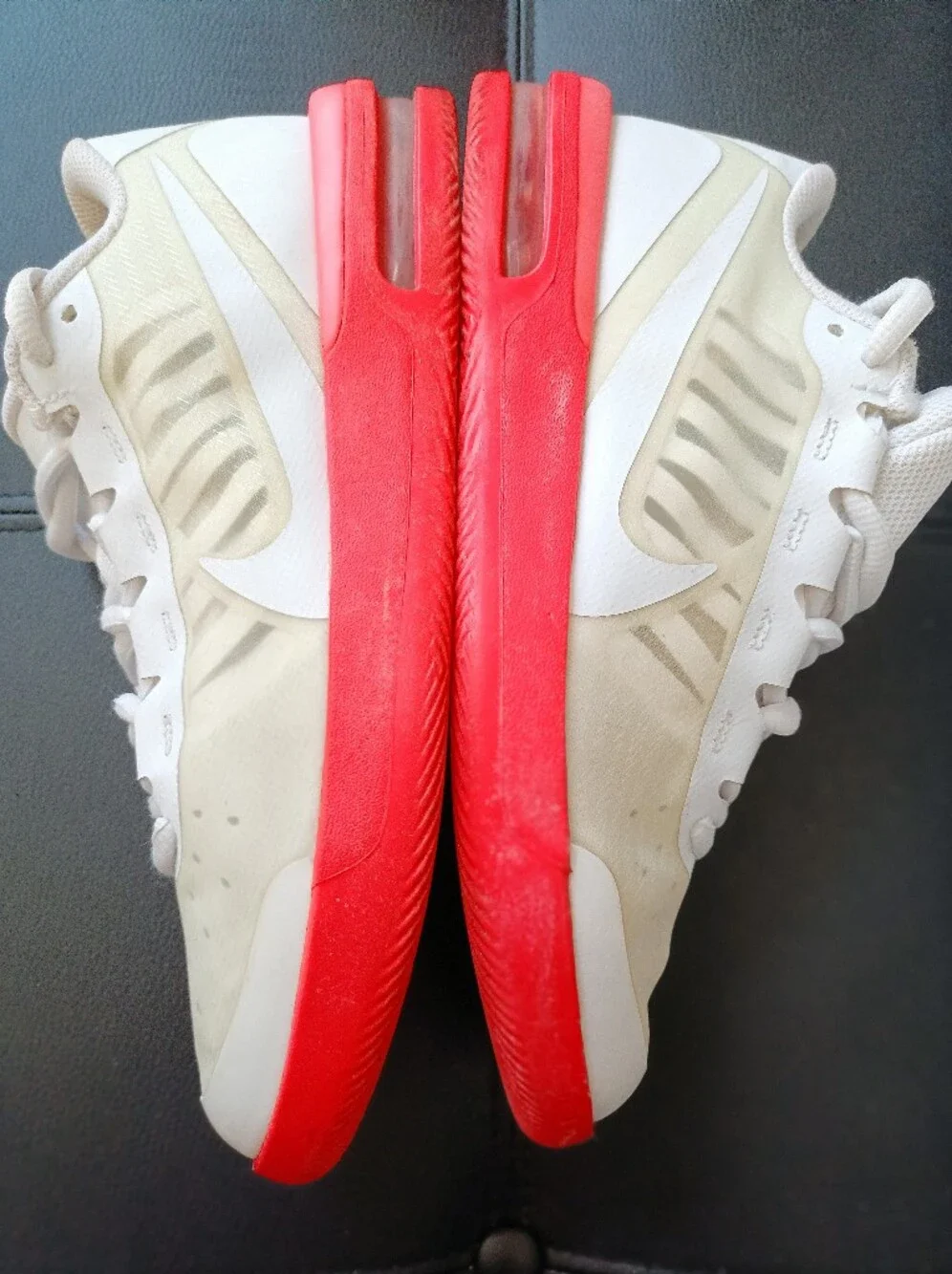 Nike‎ Court Air Max Vapor Wing MS Sneakers White/Orange CI9838-102 size 8